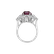 Diamond ring with Ruby Ruby Queen3