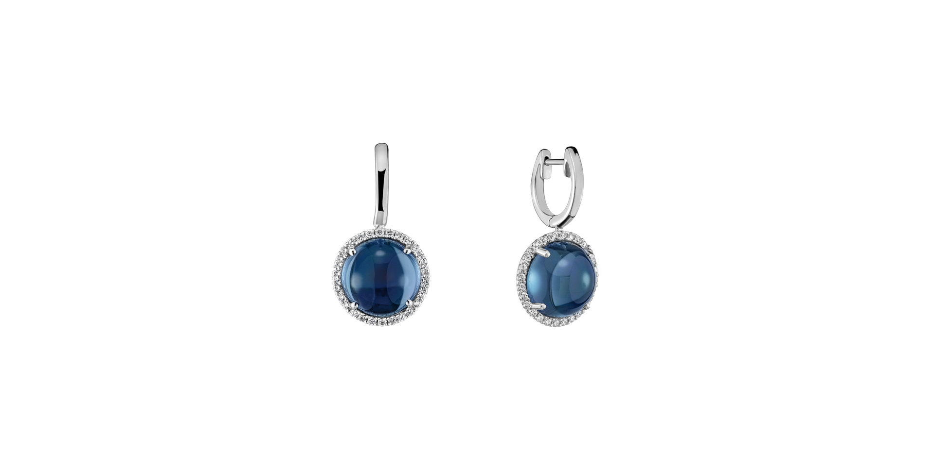 Diamond earrings with Topaz Dream Dimension