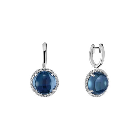 Diamond earrings with Topaz Dream Dimension