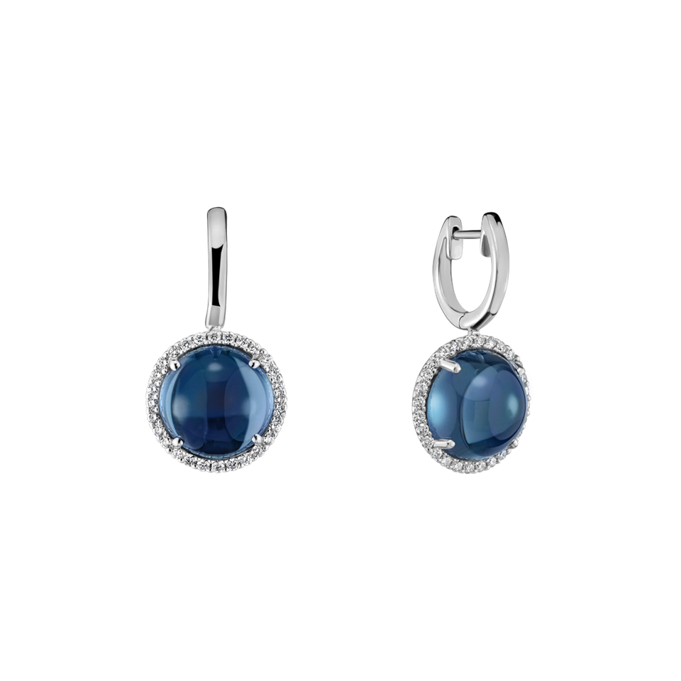 Diamond earrings with Topaz Dream Dimension