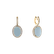 Diamond earrings with Chalcedony Endless Bloom3