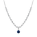 Diamond necklace with Tanzanite Night Glam3