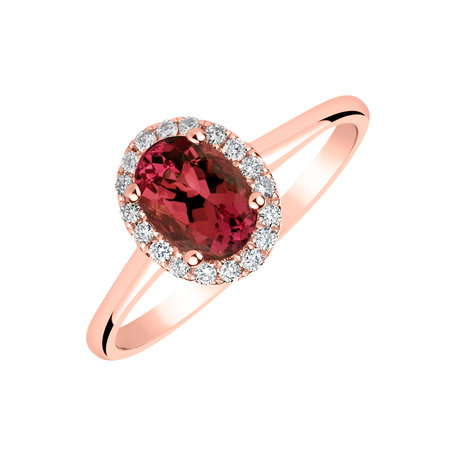 Diamond ring with Ruby Princess Wish