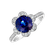 Diamond ring with Sapphire Capital Blue4