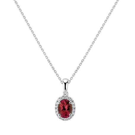 Diamond pendant with Ruby Princess Essence