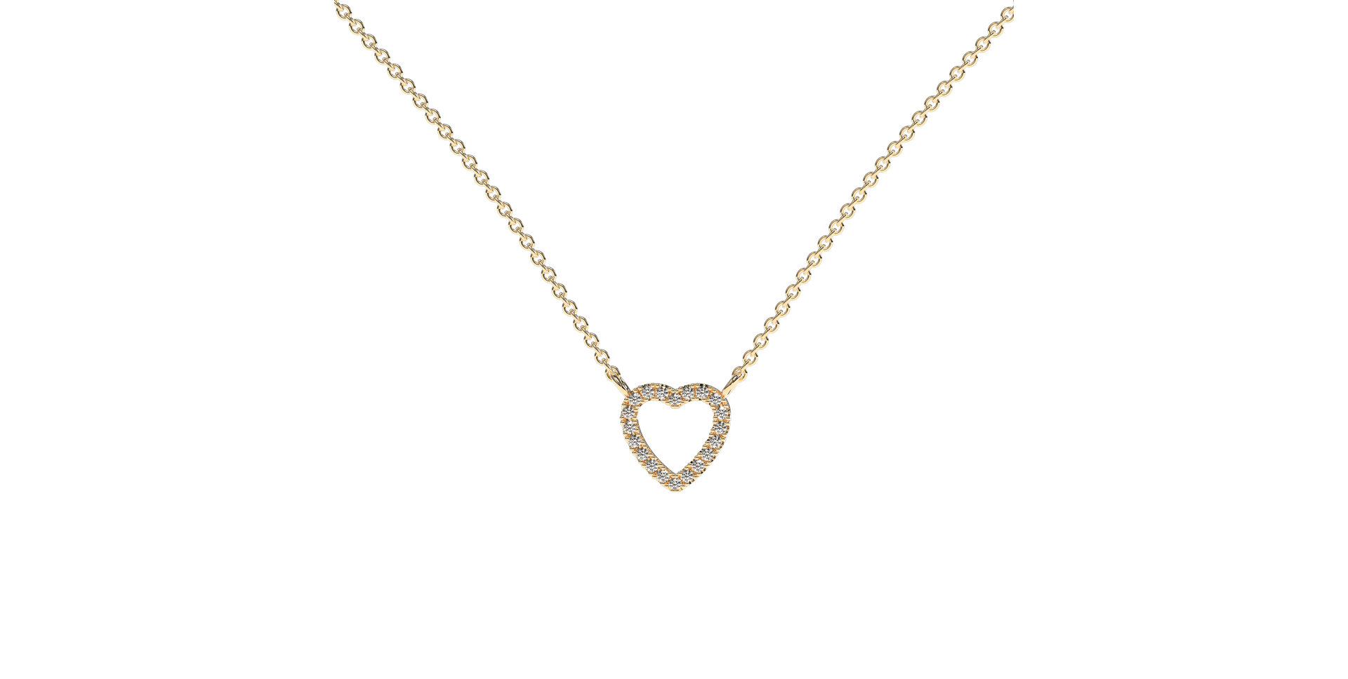 Diamond necklace Tender Heart