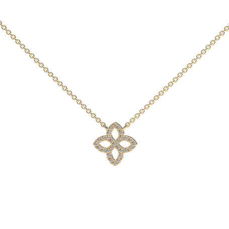 Diamond necklace Glamorous Petals