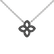 Necklace with black and white diamonds Glamorous Petals5