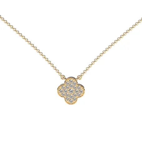Diamond necklace Lucky Clover