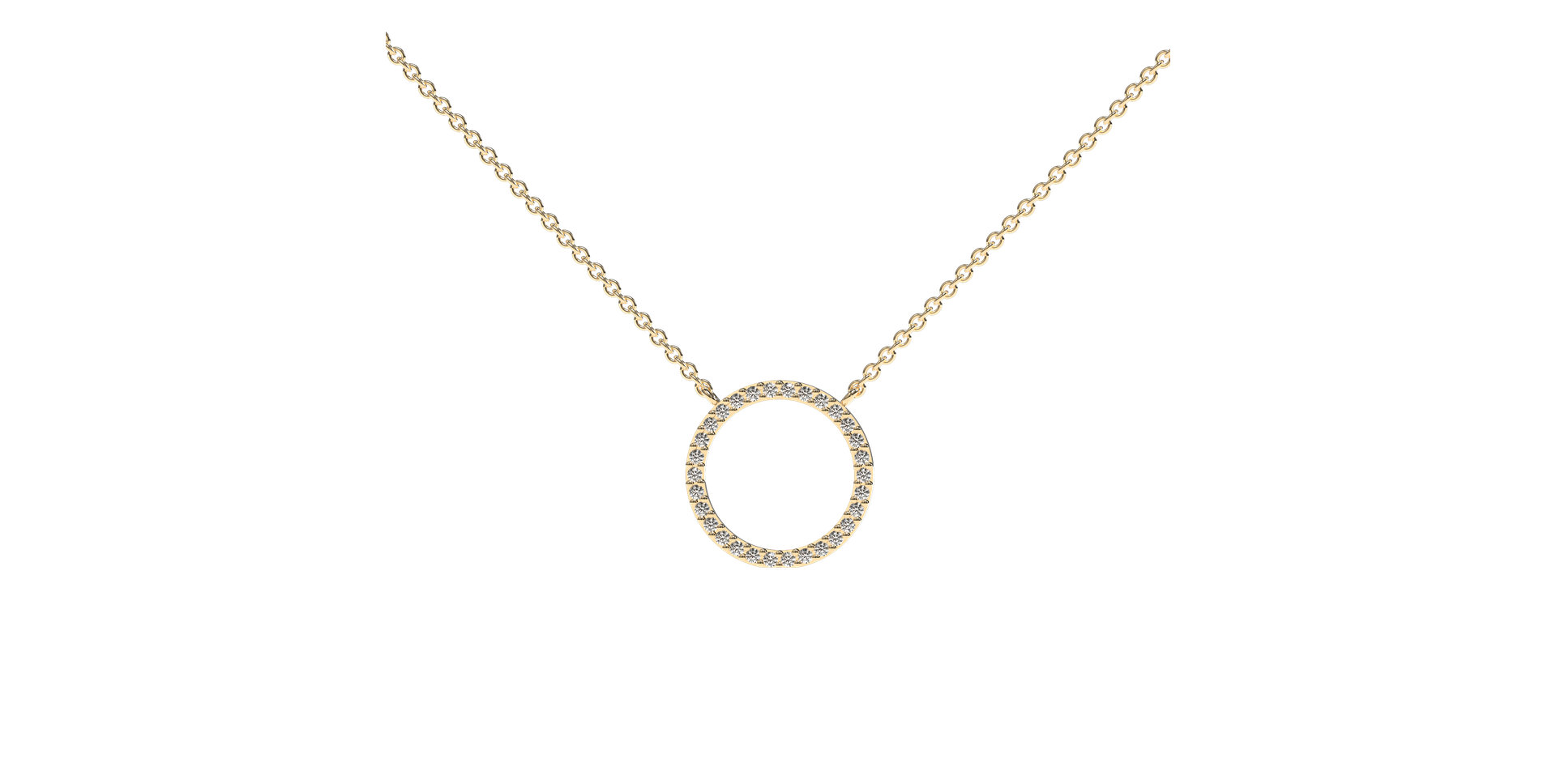 Diamond necklace Little Circle