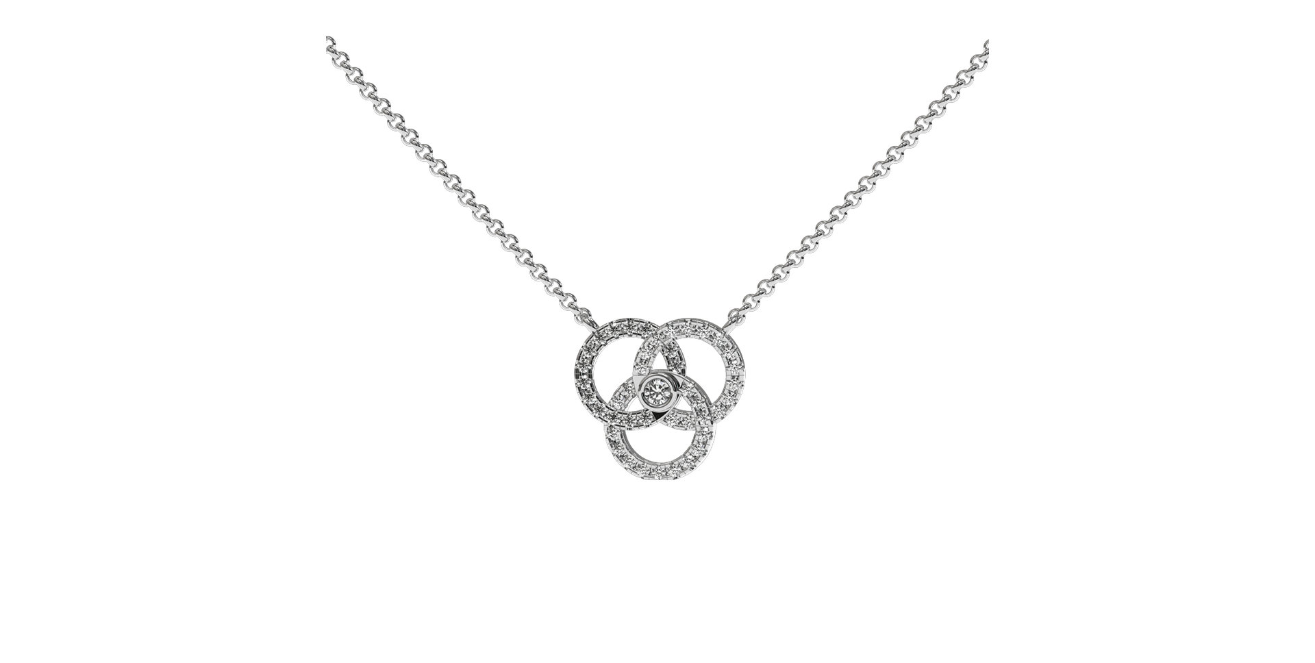 Diamond necklace Shiny Circles