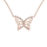 Diamond necklace Shiny Butterfly5