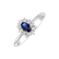 Diamond ring with Sapphire Princess Joy4
