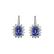 Diamond earrings with Tanzanite Seraph Spark5
