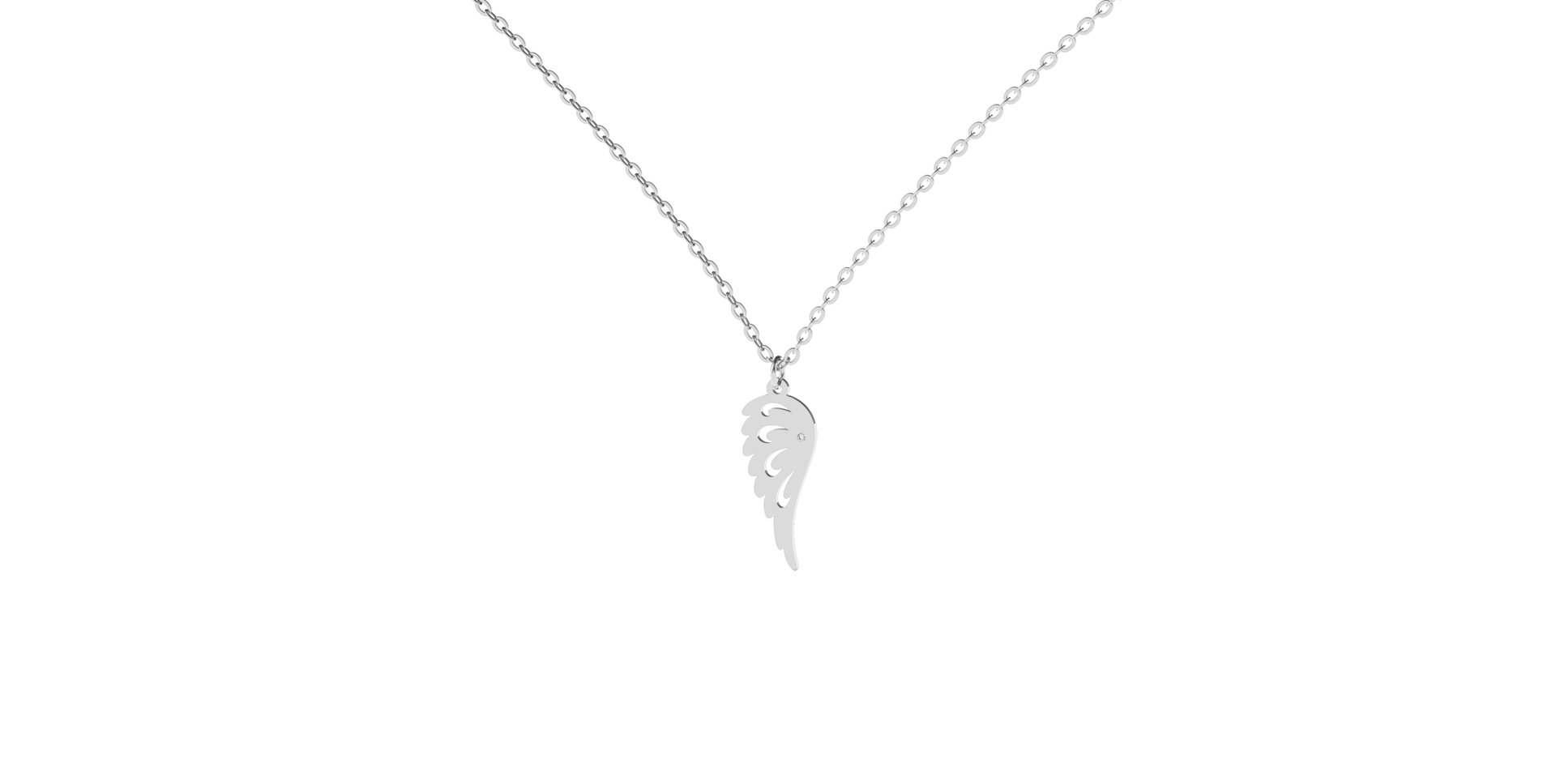 Diamond necklace Heaven Wing