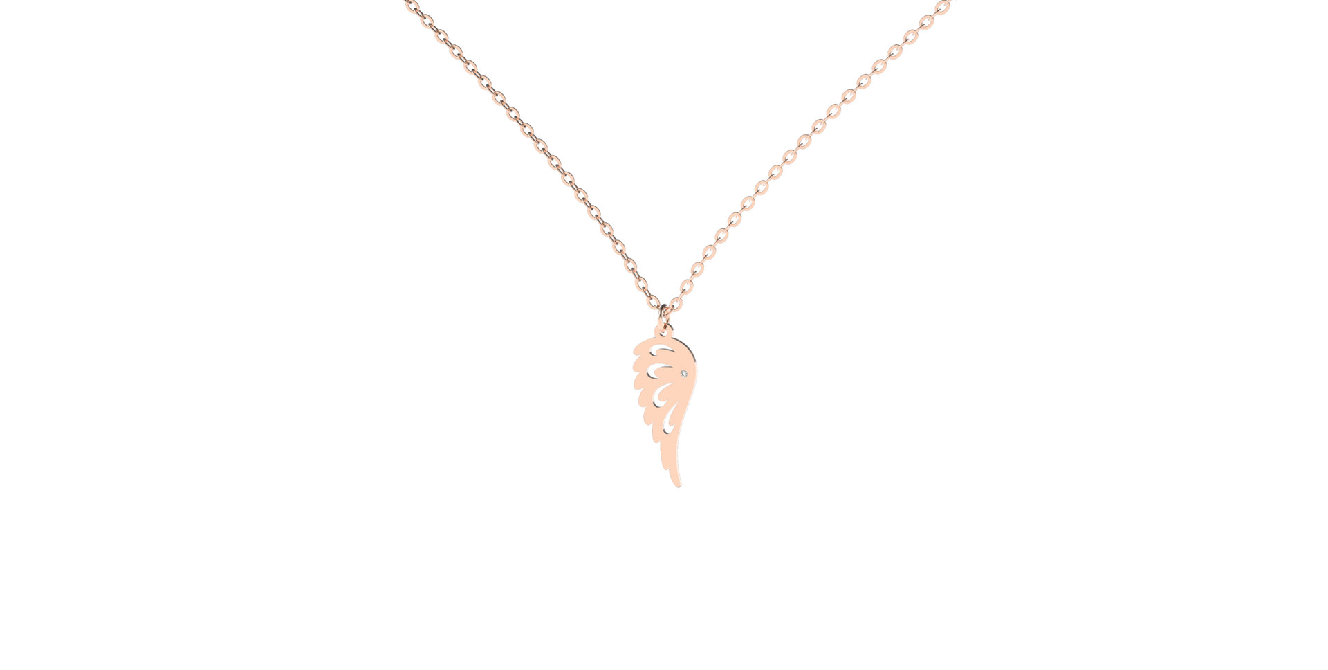 Diamond necklace Heaven Wing