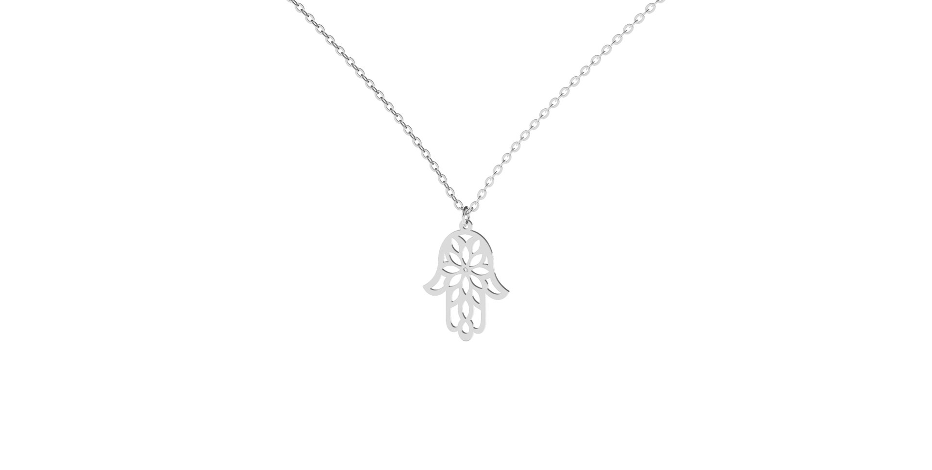 Diamond necklace Fatima Flower