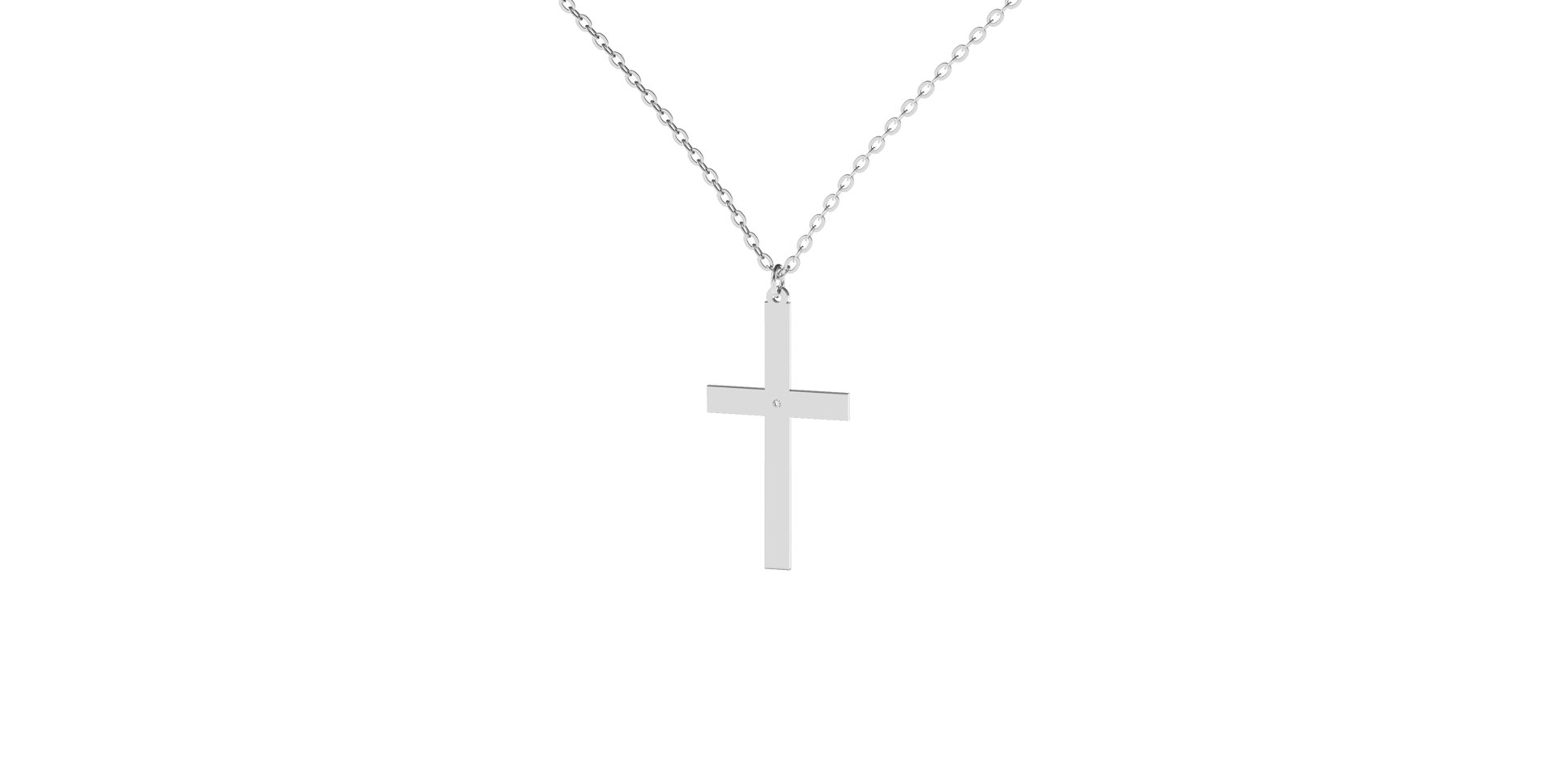 Diamond necklace Cross
