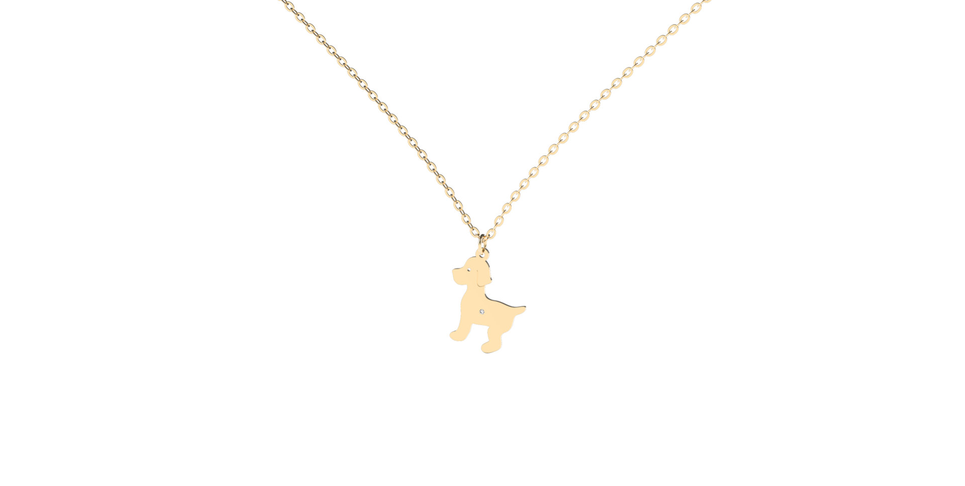 Diamond necklace Puppy