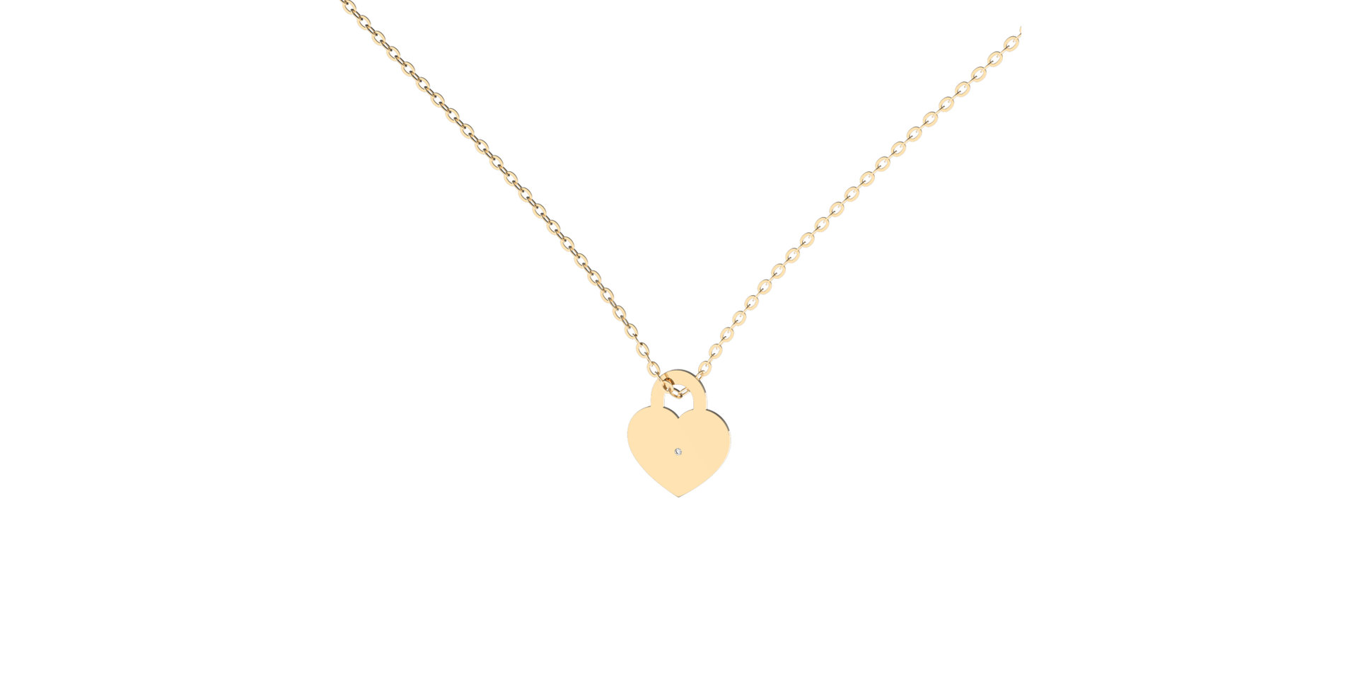 Diamond necklace Love Lock