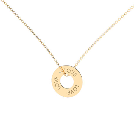 Diamond necklace Love Circle