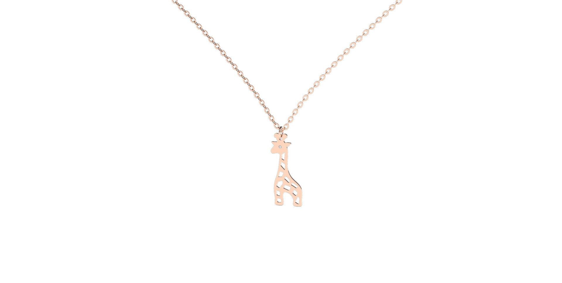 Diamond necklace Giraffe