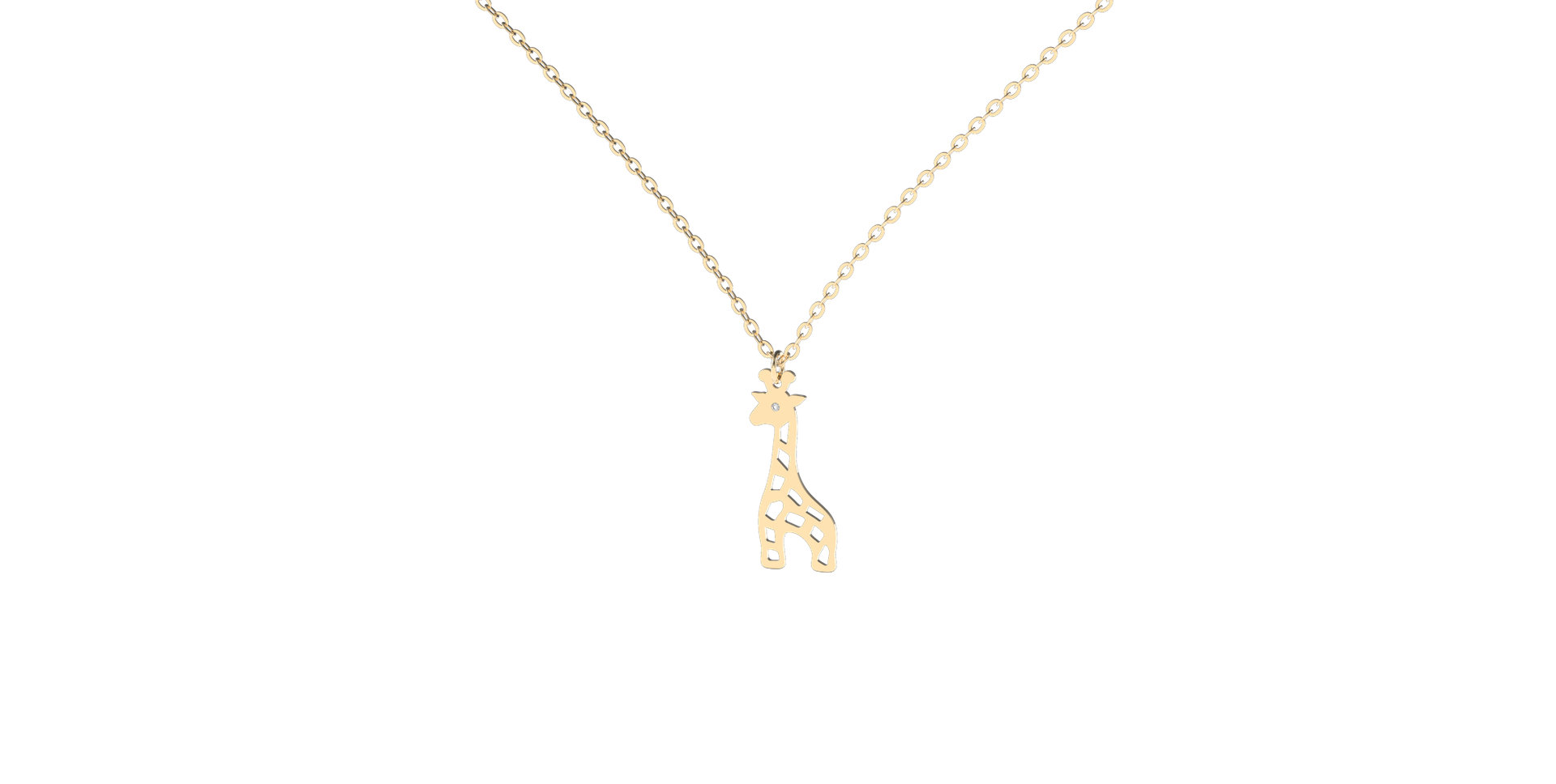 Diamond necklace Giraffe