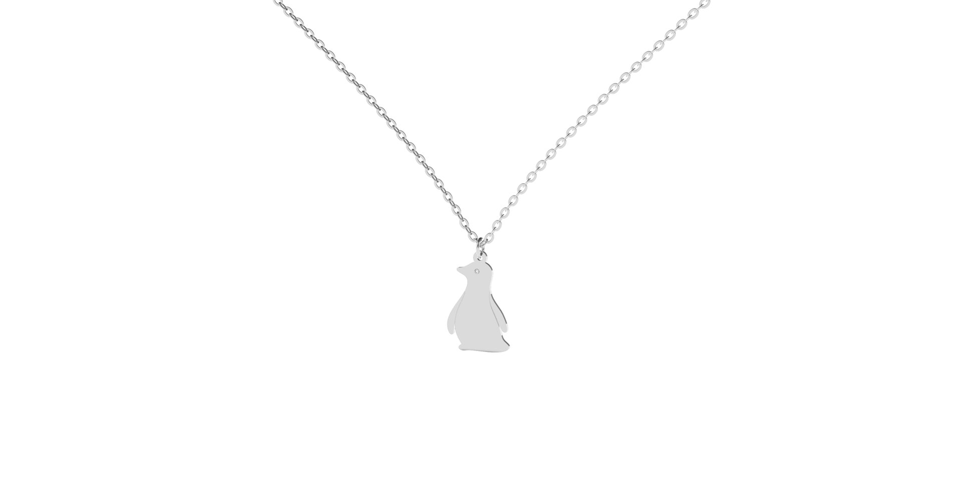 Diamond necklace Penguin