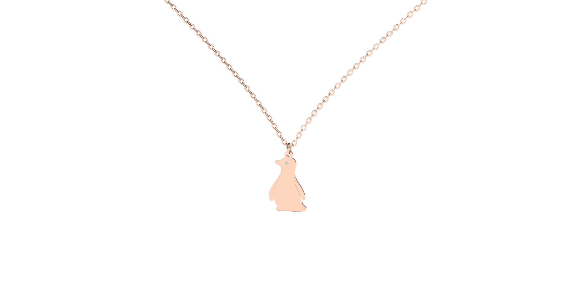 Diamond necklace Penguin