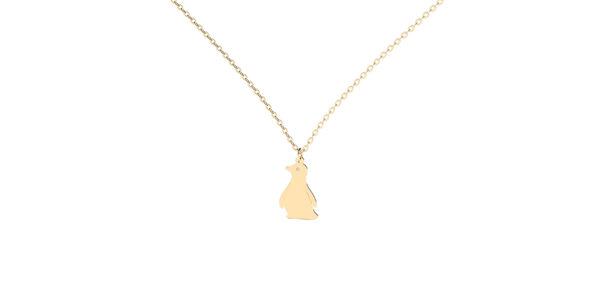 Diamond necklace Penguin