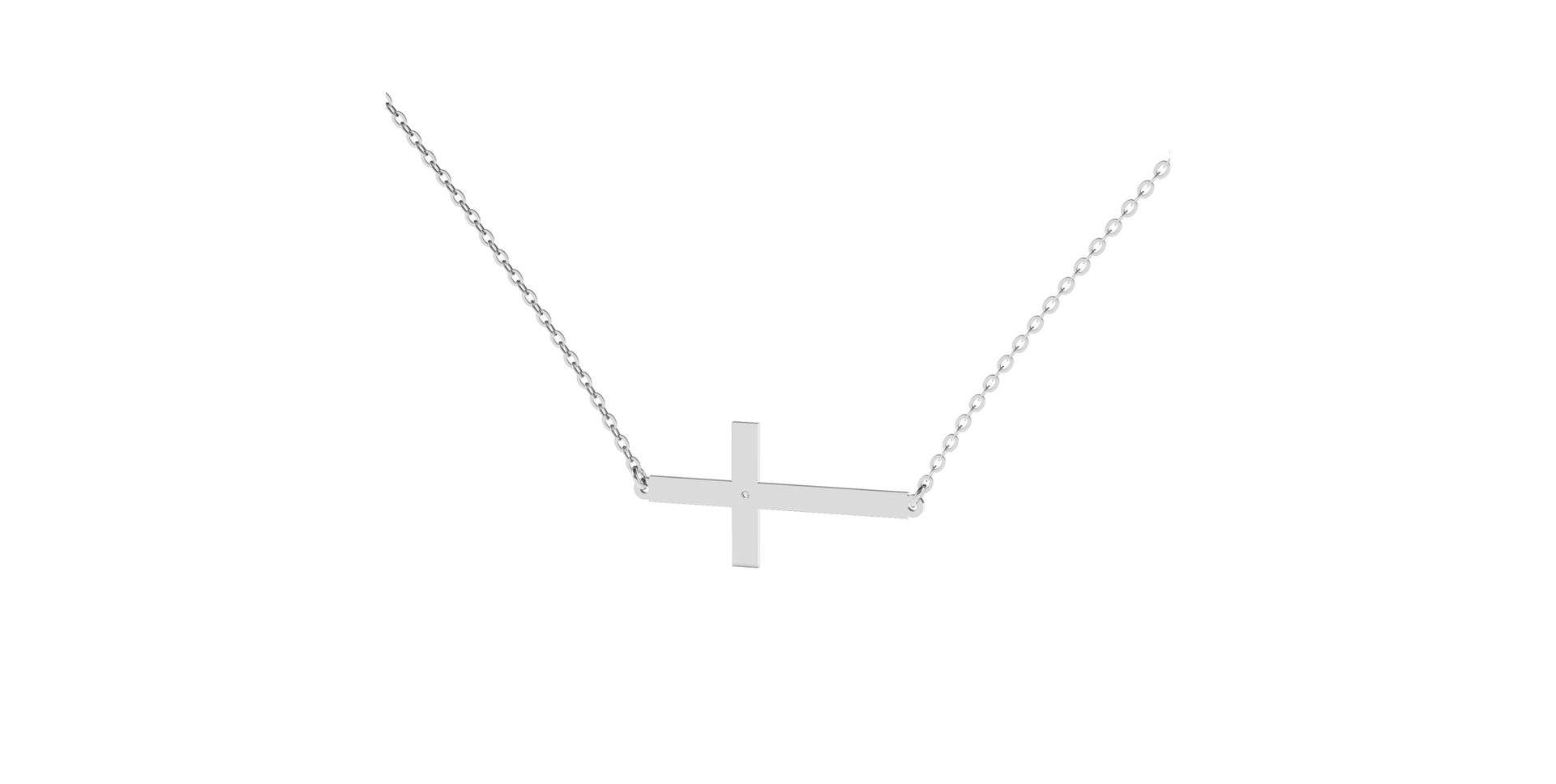 Diamond necklace Cross