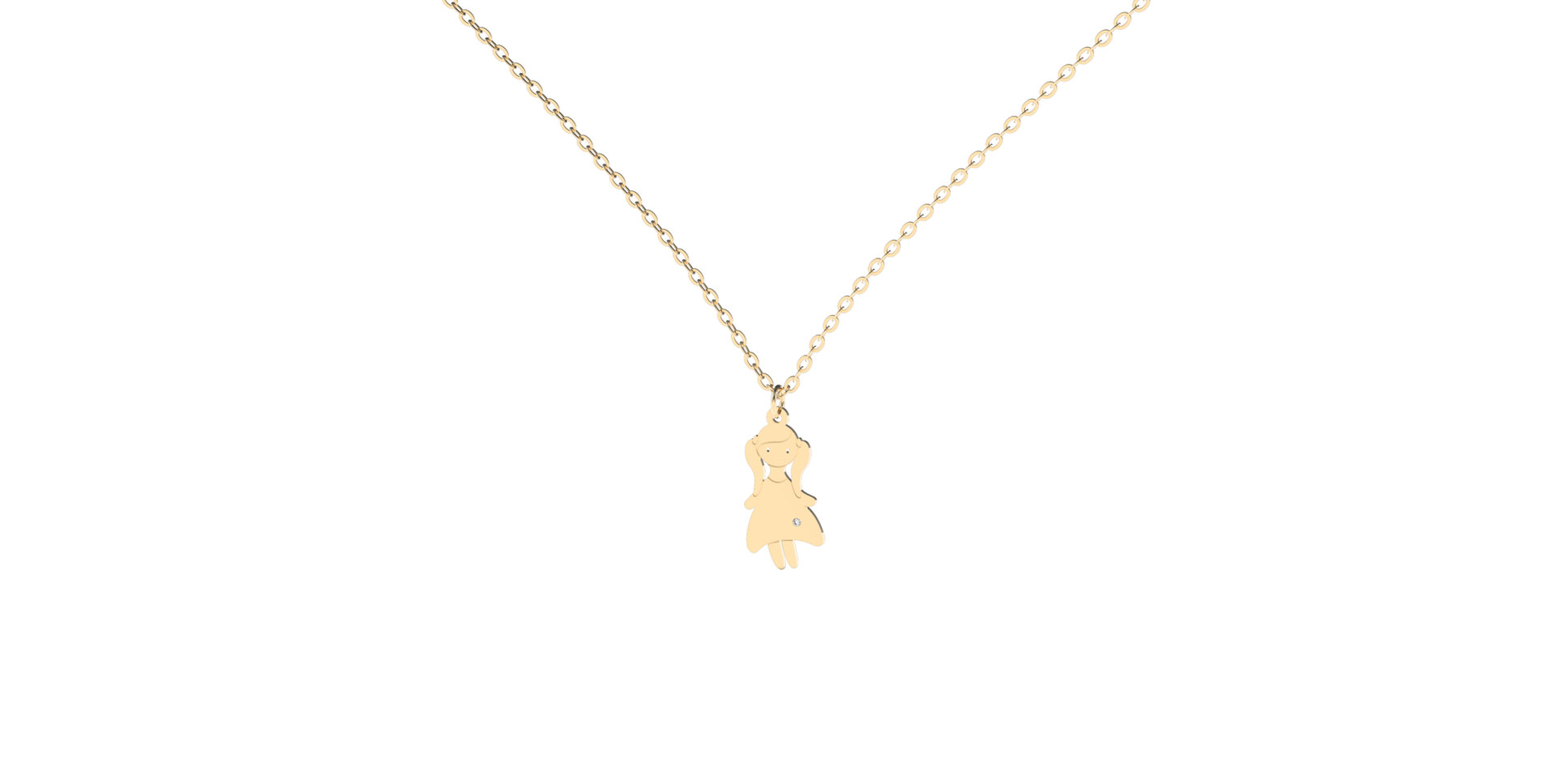 Diamond necklace Girl
