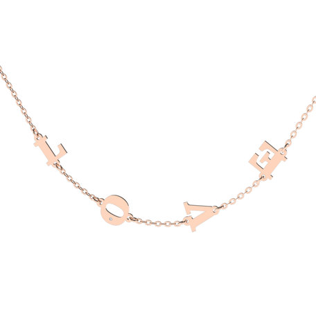 Diamond necklace Love Letters