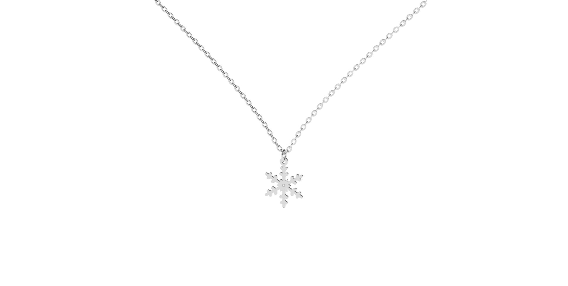 Diamond necklace Little Snowflake