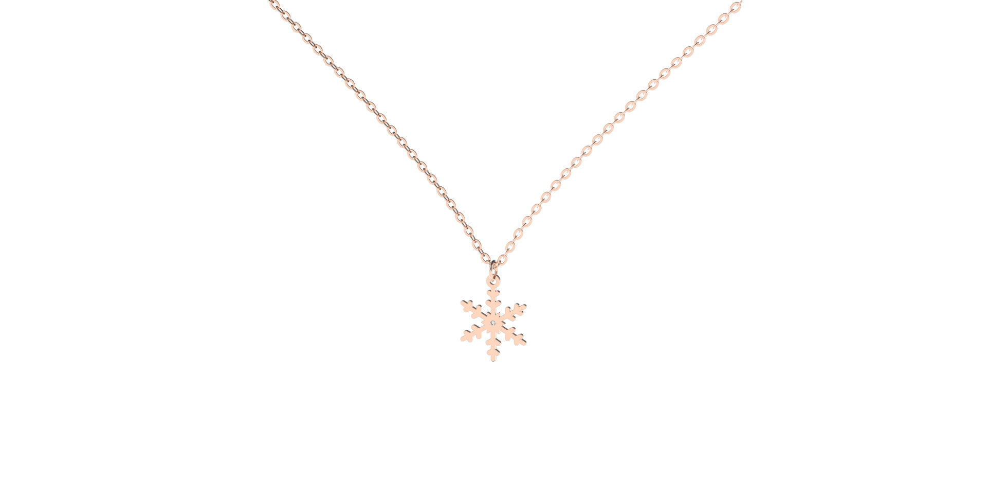 Diamond necklace Little Snowflake