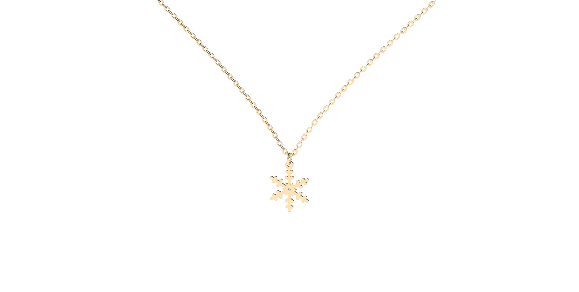 Diamond necklace Little Snowflake