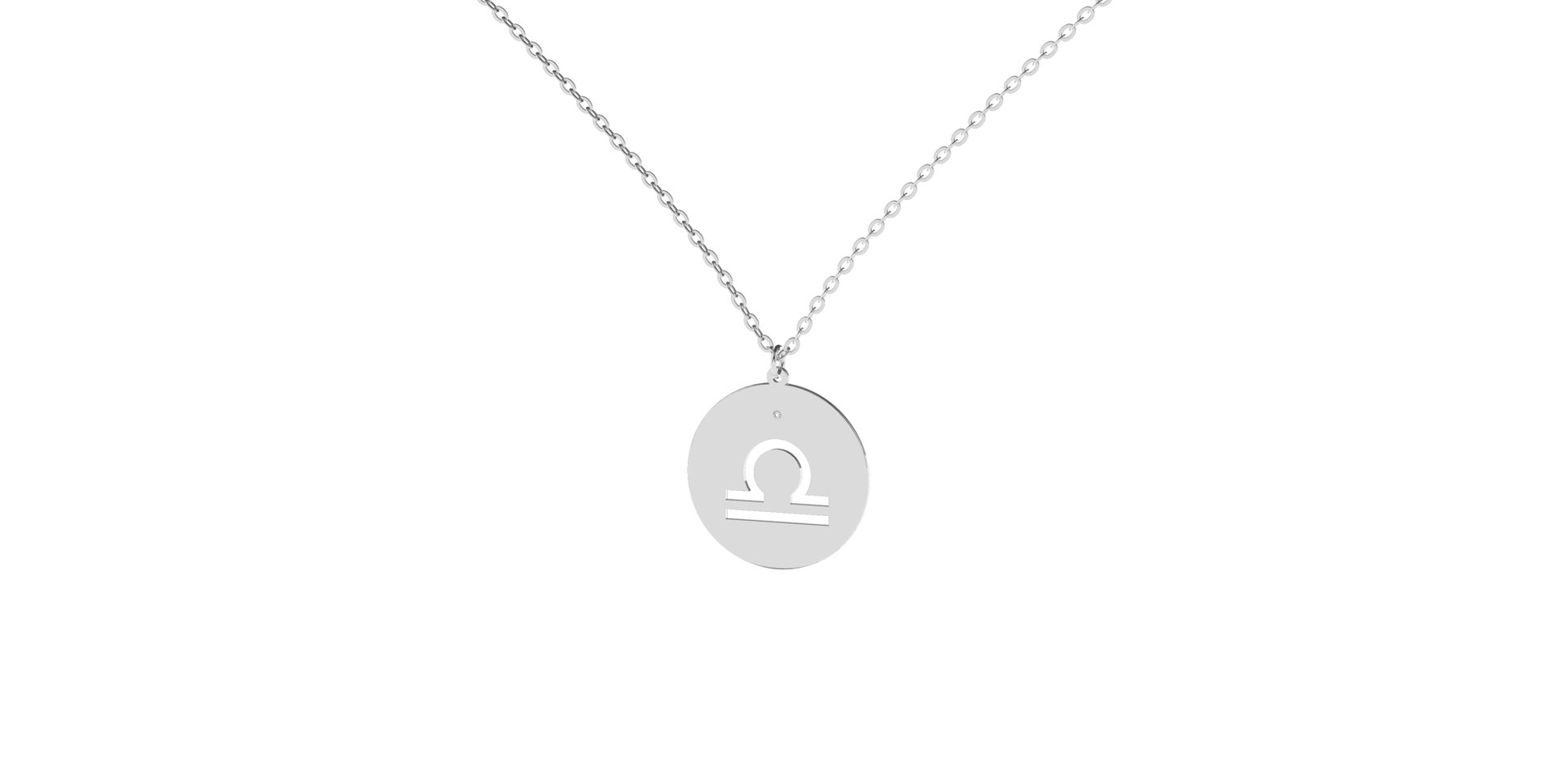 Diamond necklace Libra