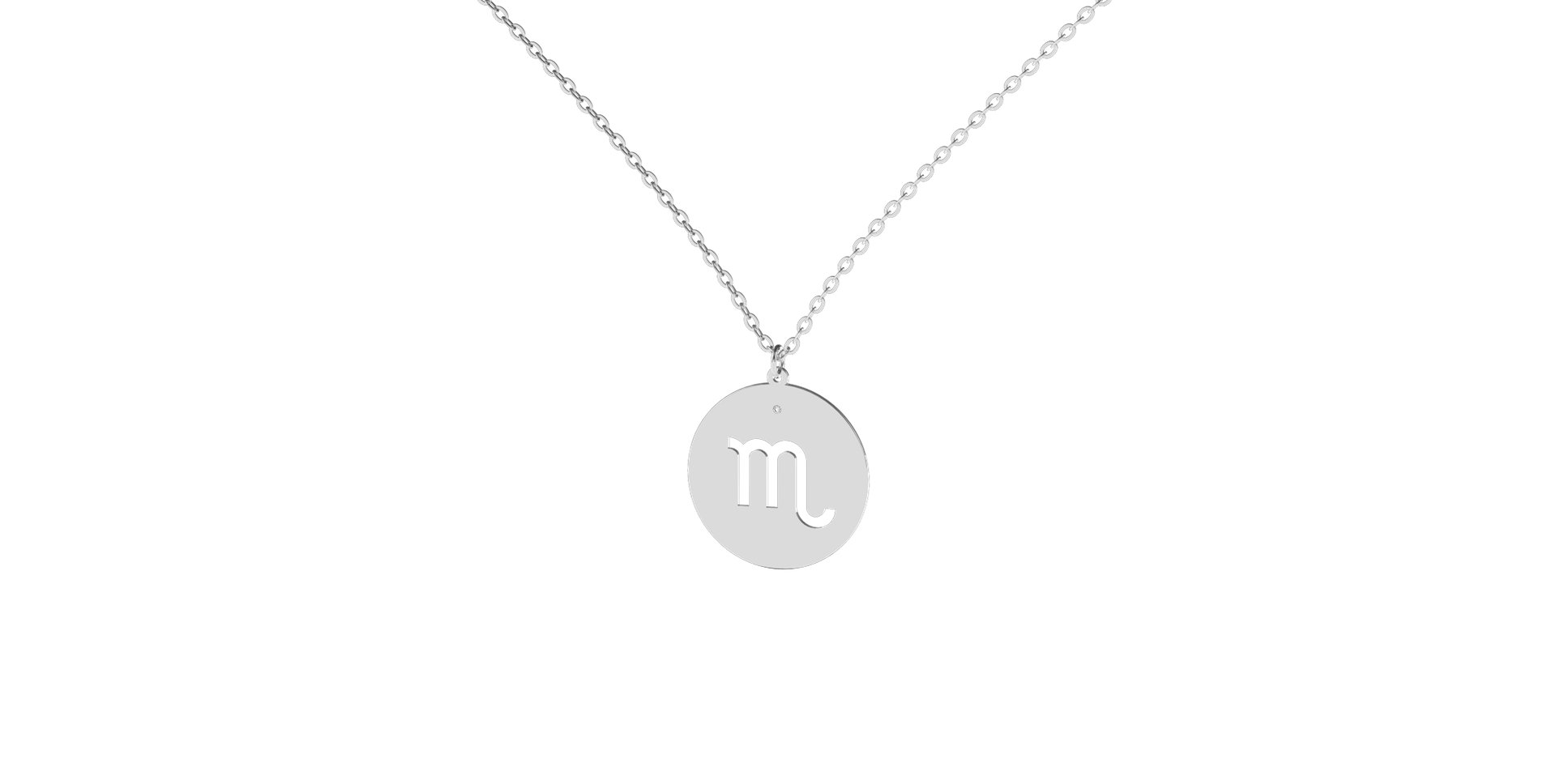 Diamond necklace Scorpio