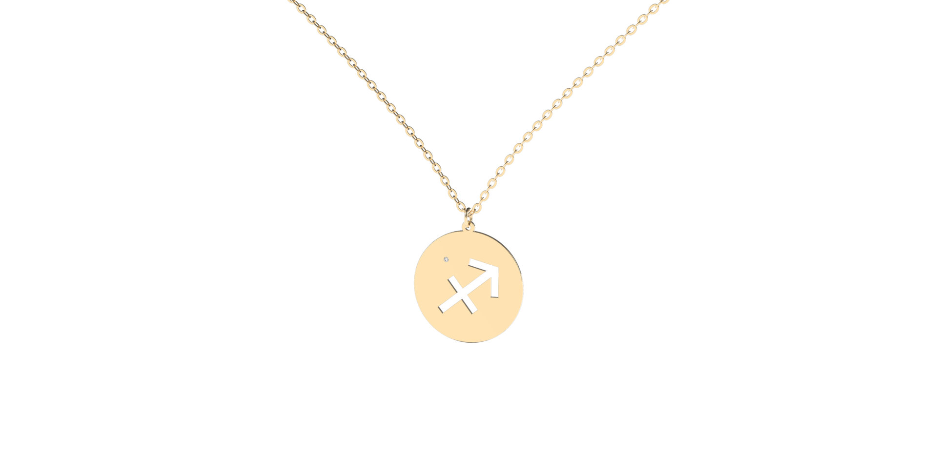 Diamond necklace Sagittarius