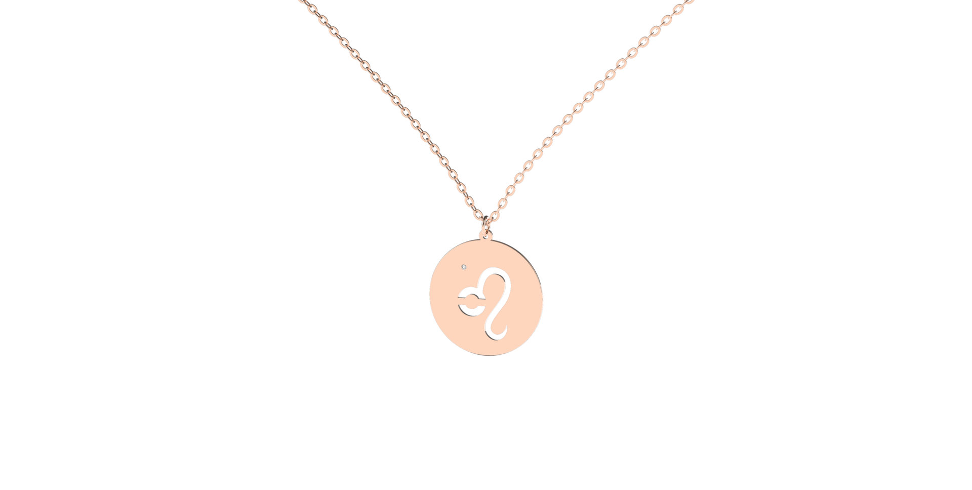 Diamond necklace Leo