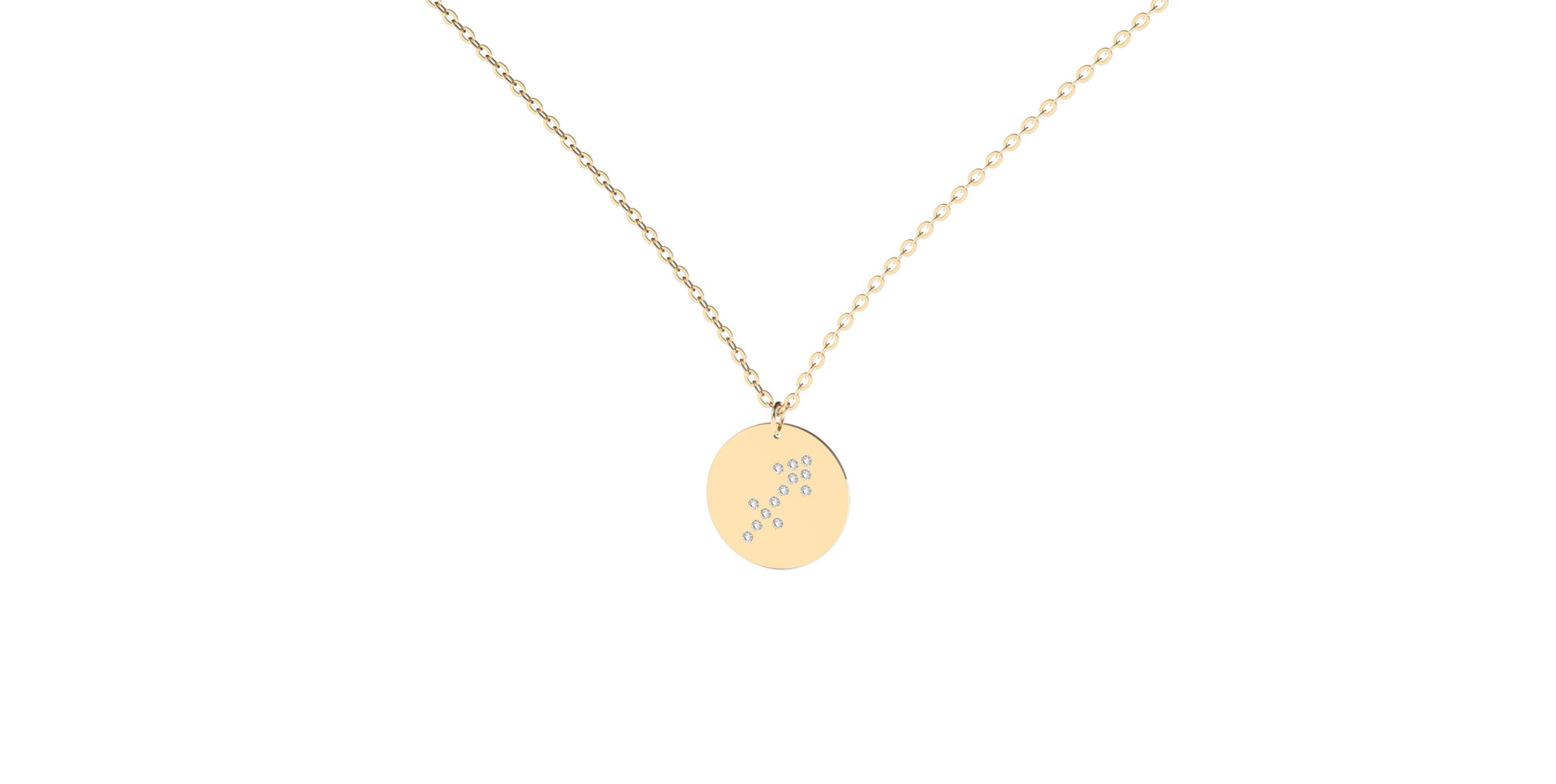 Diamond necklace Sagittarius