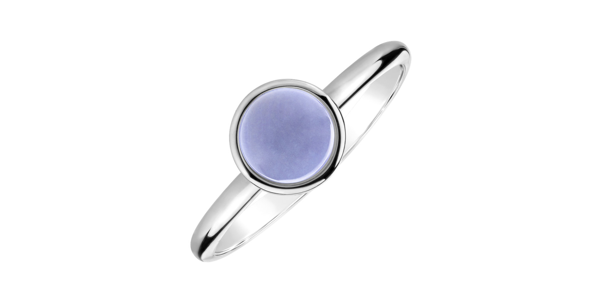 Ring with Blue Chalcedony Bonbon