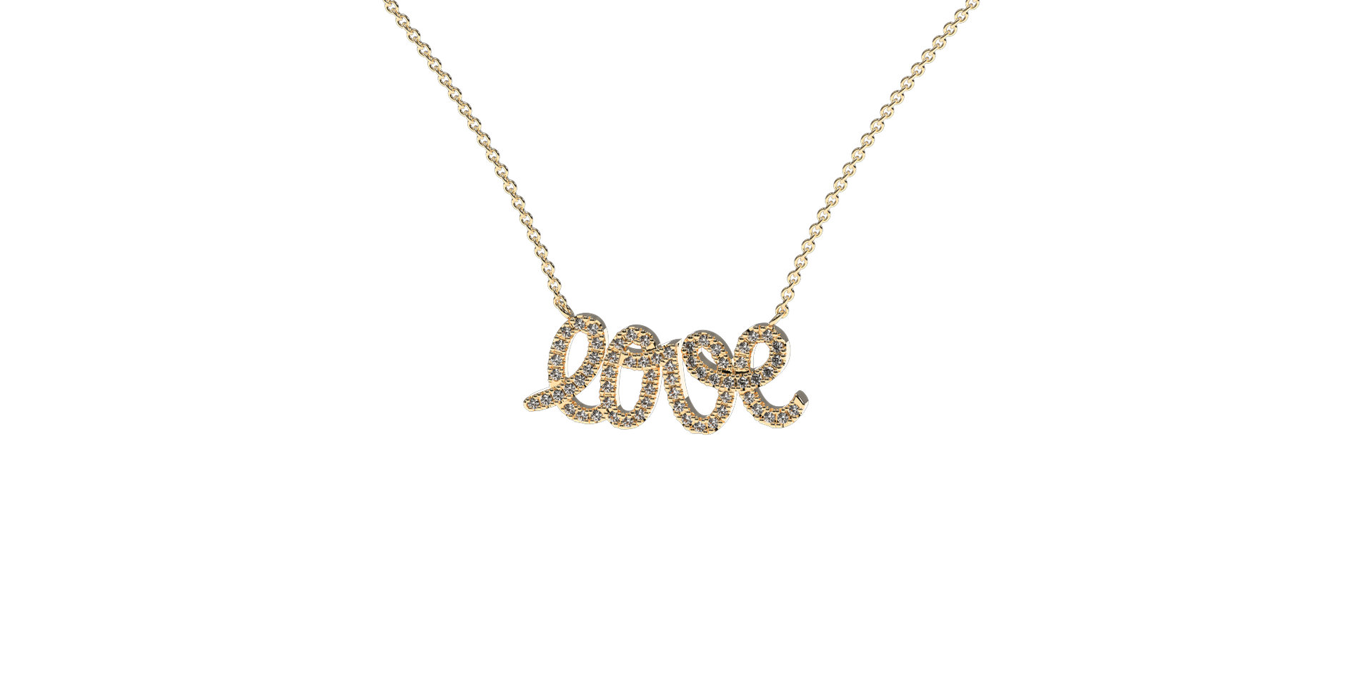 Diamond necklace Glittering Love