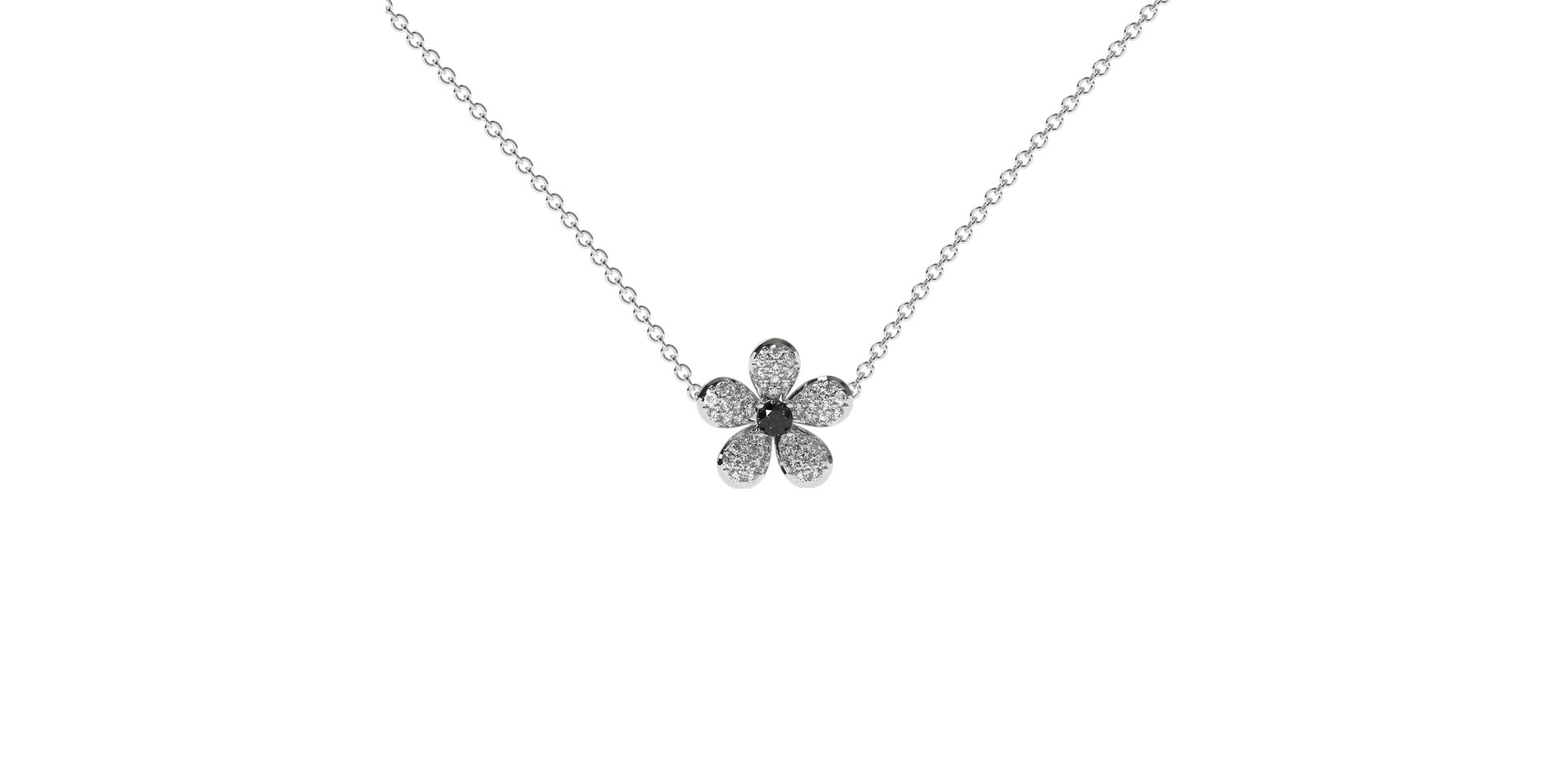 Diamond necklace Flower