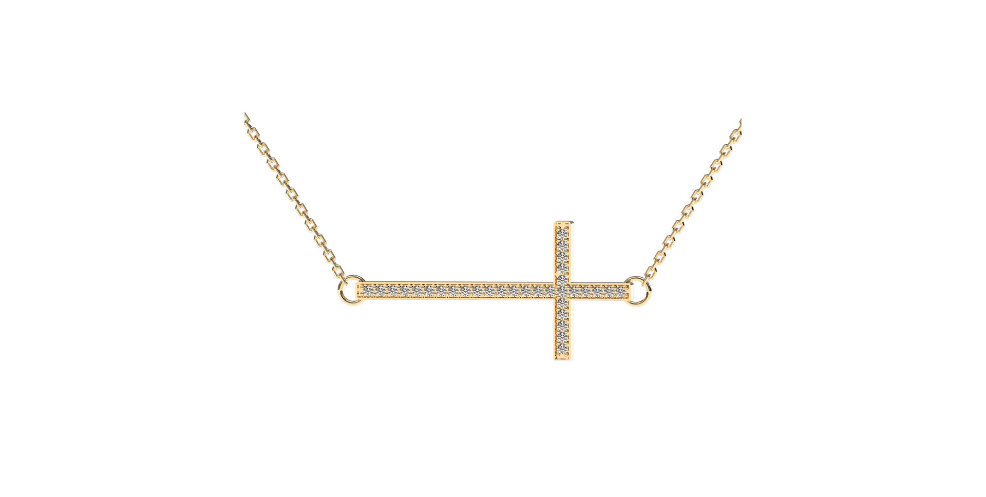Diamond necklace Cross