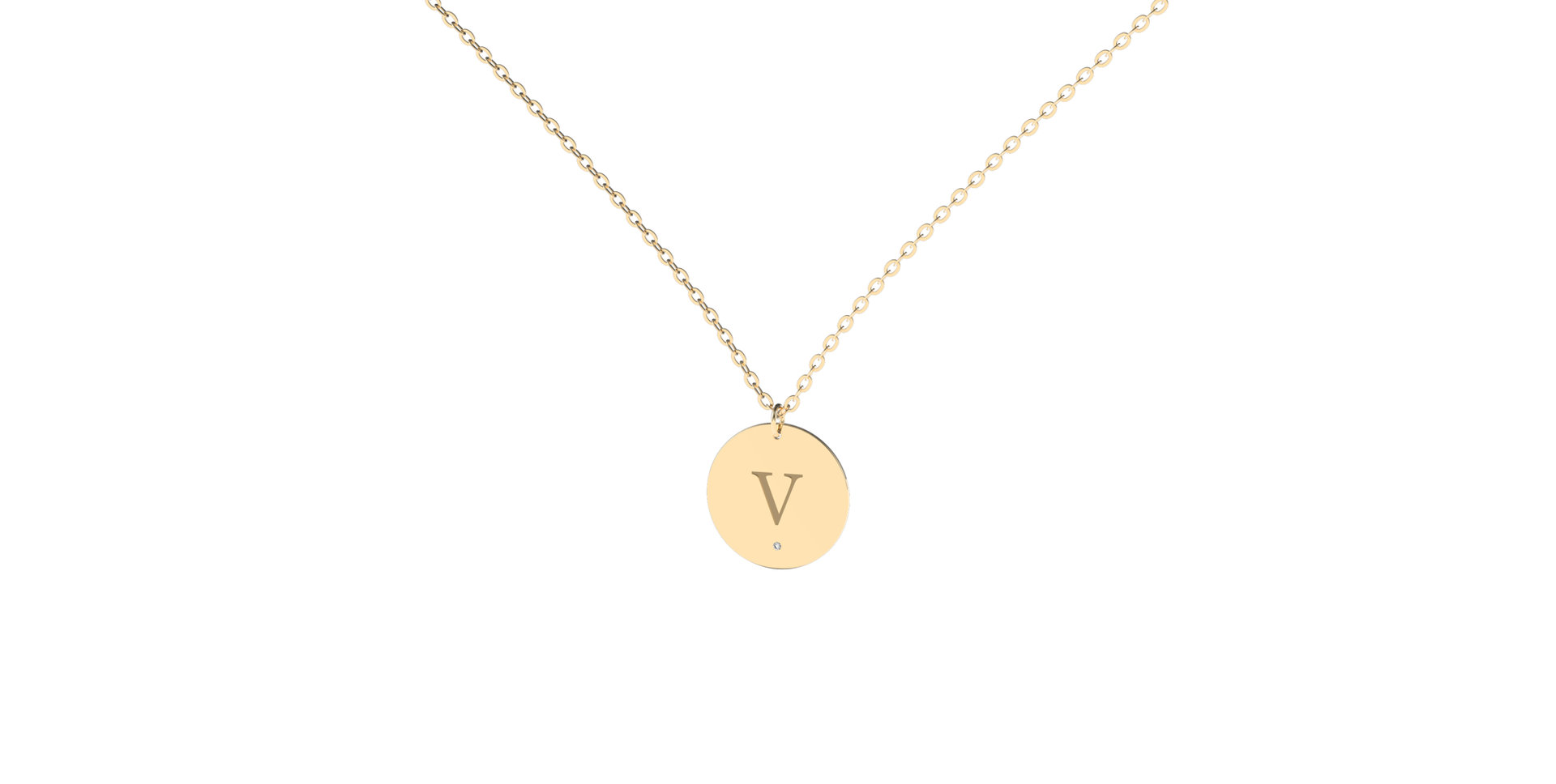 Diamond necklace Big Coins V