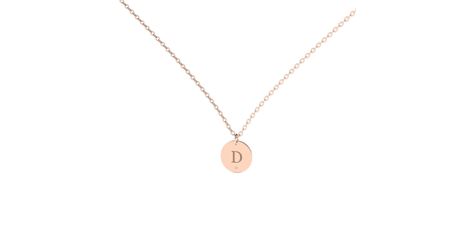 Diamond necklace Little Coins D