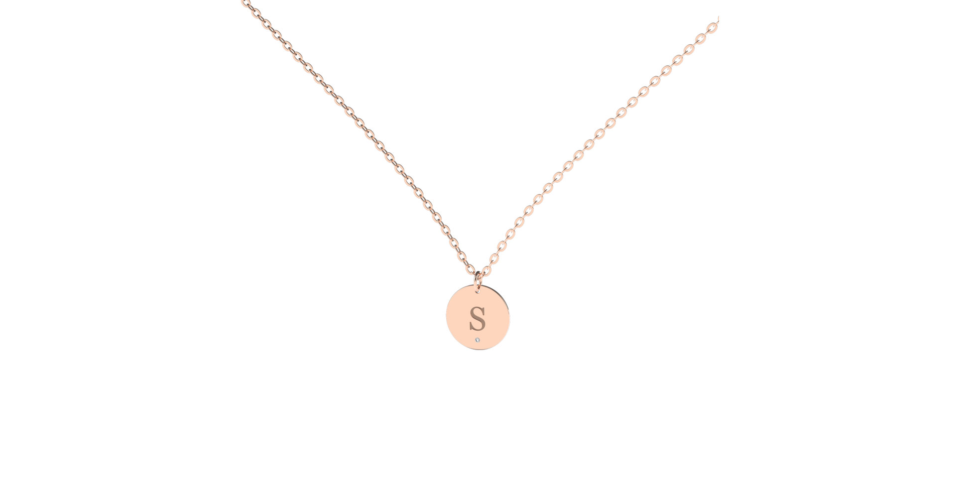 Diamond necklace Little Coins S