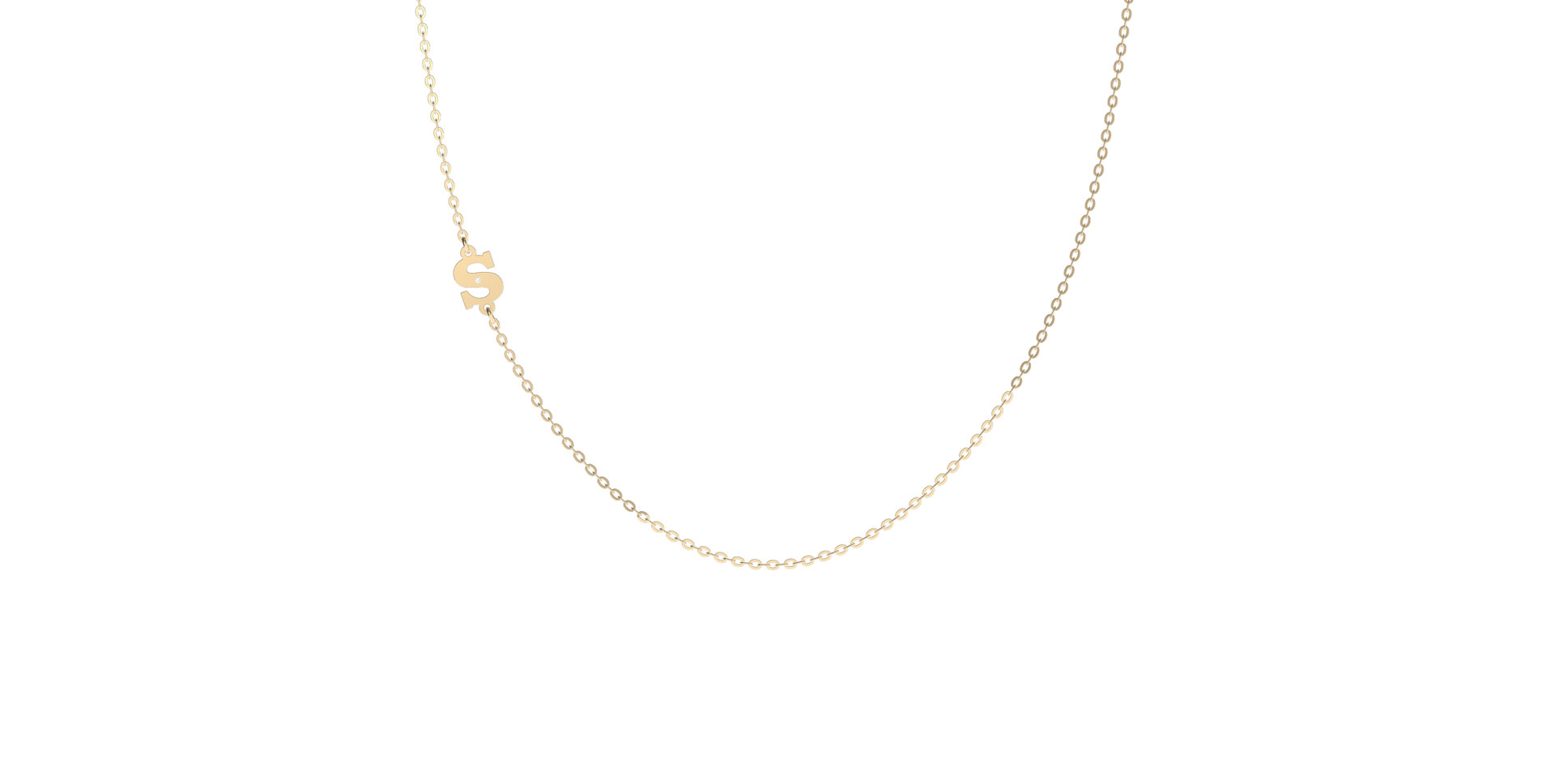 Diamond necklace Big Line S