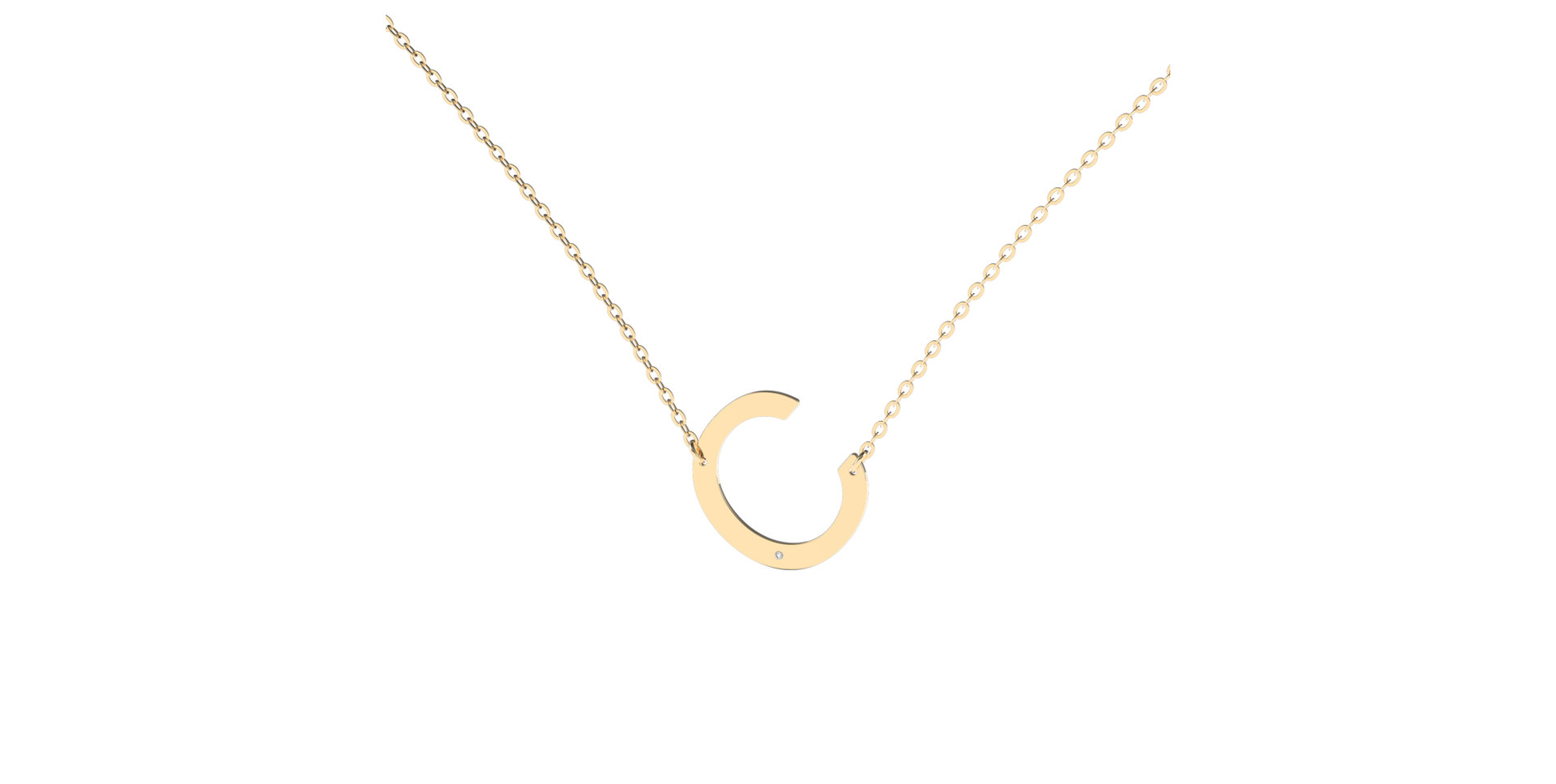 Diamond necklace Big Line C